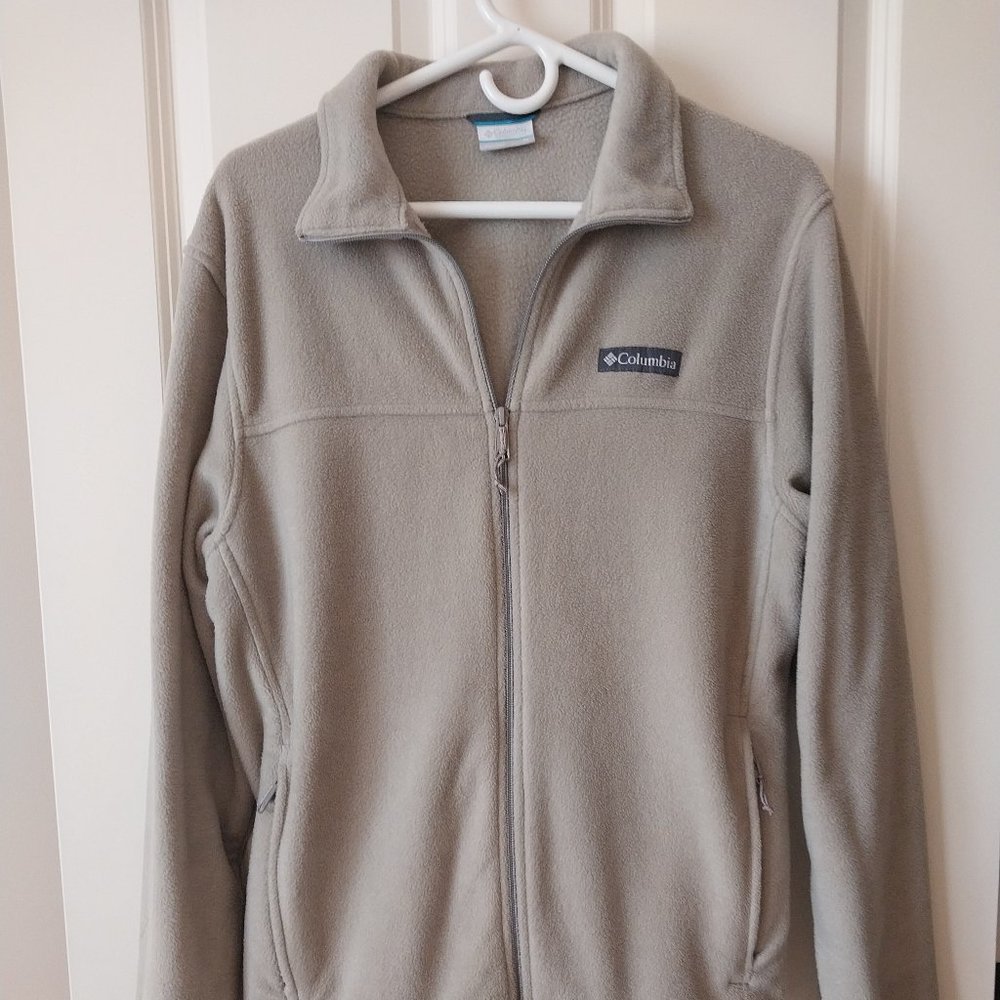 Men's Columbia jacket, tan, medium